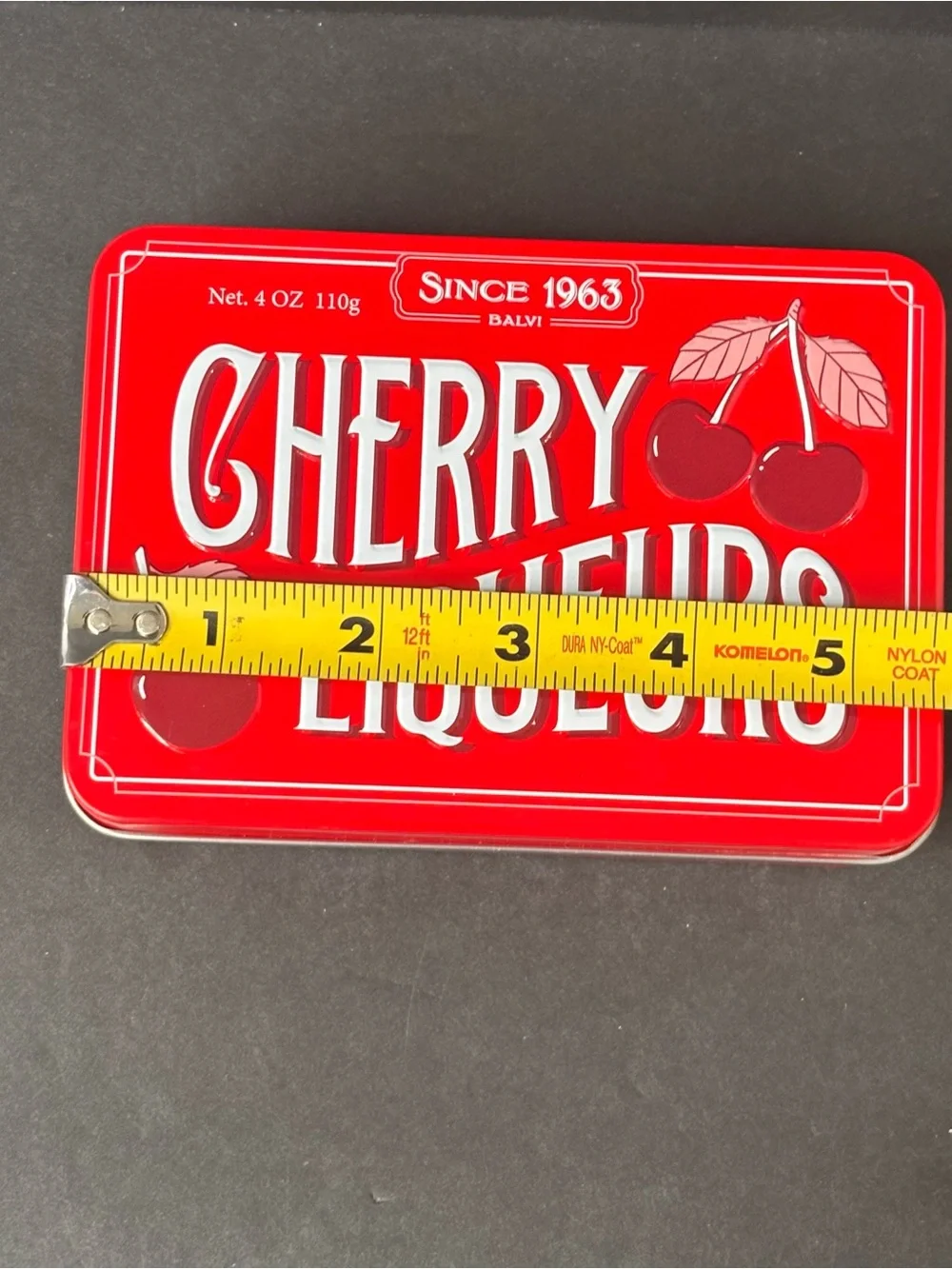 Anthropologie x Balvi Cherry Liqueur Jewelry Box Retro Candy Tin Style Velvet